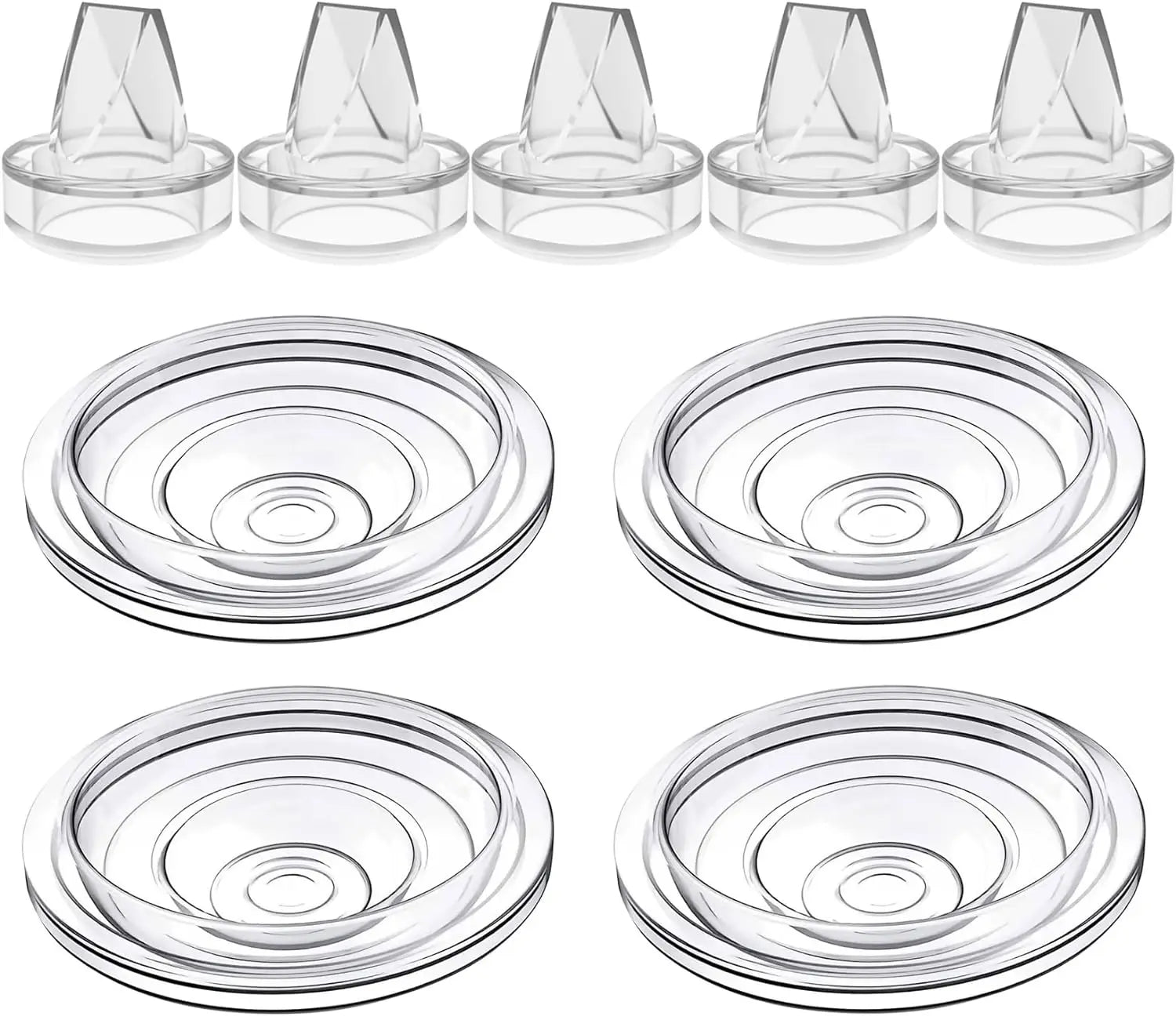 Silicone Duckbill Valve and Silicone Diaphragm, Compatible with S12Pro/S9Pro/S12/S9 Wearable Breastpump Parts Replace