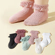 6Pairs/Lot Newborn Baby Floor Socks For Girls Cotton Toddler Sweet Lace Infant Home Toddler Socks Non-slip 0-3Y Spring Autumn
