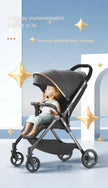 Baby Carriage,Bi-directional ultra lightweight foldable high landscape four wheel shock absorber baby stroller,baby cart