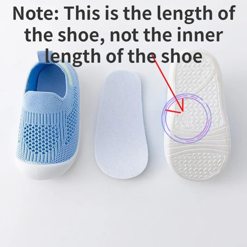 Breathable Mesh Toddler Sneakers (0-3T)