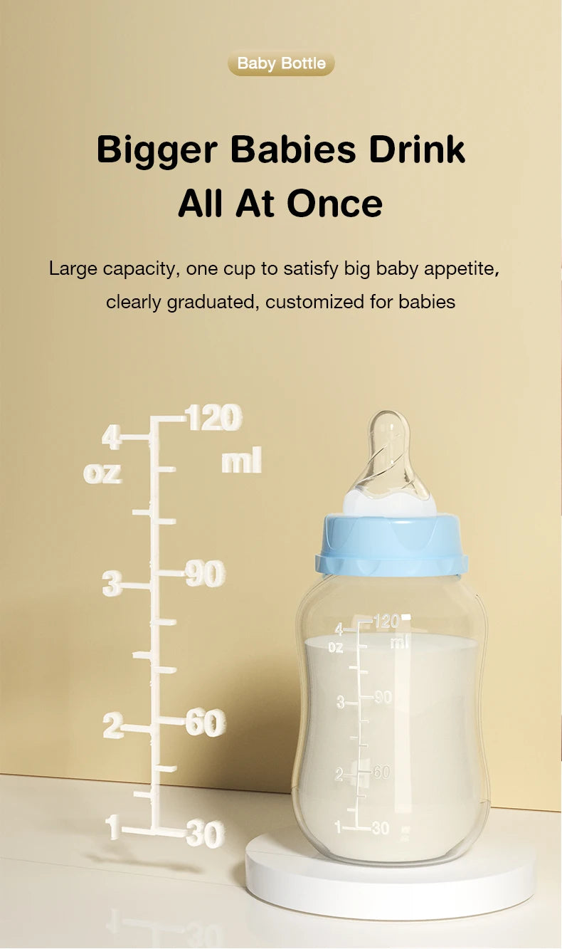 MAMIJOY Baby Bottle Milk Bottle 150/240ml Baby Milk Bottle Silicone Pacifier BPA Free Newborn Baby Bottles BB01