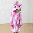 Pink Princess Bath Robe for Girls 3 4 5 6 7 8 9 10 11 12 Years Unicorn Kids Bath Towel Robe Kigurumi Winter Baby Girls Bathrobe