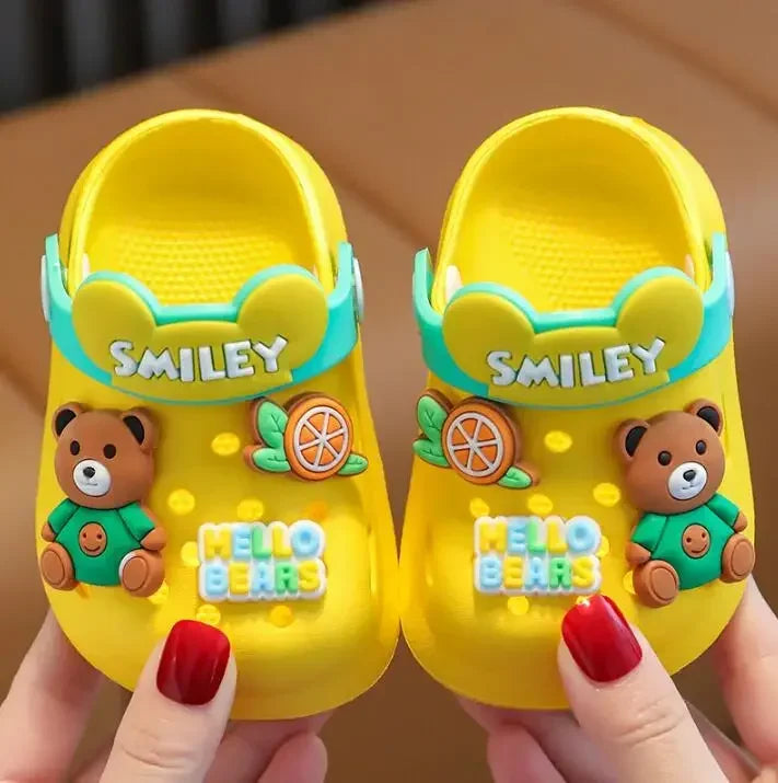 Summer Baby Girl Sandals Cute Cartoon Slippers Newborn Infant Indoor Bath Anti-slip Shoes Baby Boy Beach Sandals