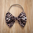 0-36months Baby Girls Leopard Outfit Sleeveless Leopard Crop Top Patchwork Denim Shorts Bowknot Headband Outfit For Infant Girls