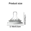 Silicone Nipple Accessories, 5.5cm Wide Mouth, Natural Shape, Skin-Friendly Silicone, For Baby Bottles, Easy to Clean