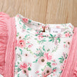 0-18 Months Newborn Baby Girl Romper Cute Floral Long Sleeve with Bow Bodysuit+Headband Infant Girl Spring&Autumn Jumpsuit
