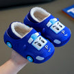 Cartoon Car Slippers Children Winter Warmer Plush Slides Babi Lovely Indoor Slippers Shoes Kids