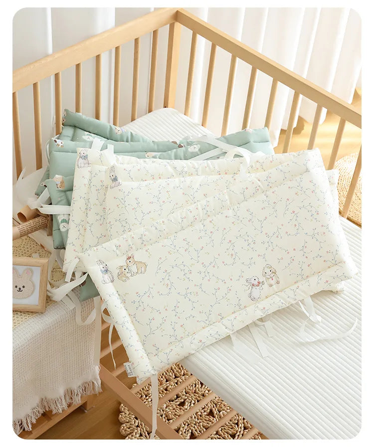 2026 Baby Crib Fence Soft Cotton Bag Anti-collision Strip Children's One-piece Bed Fence Spliced Bed Protection Cloth Baby Fence