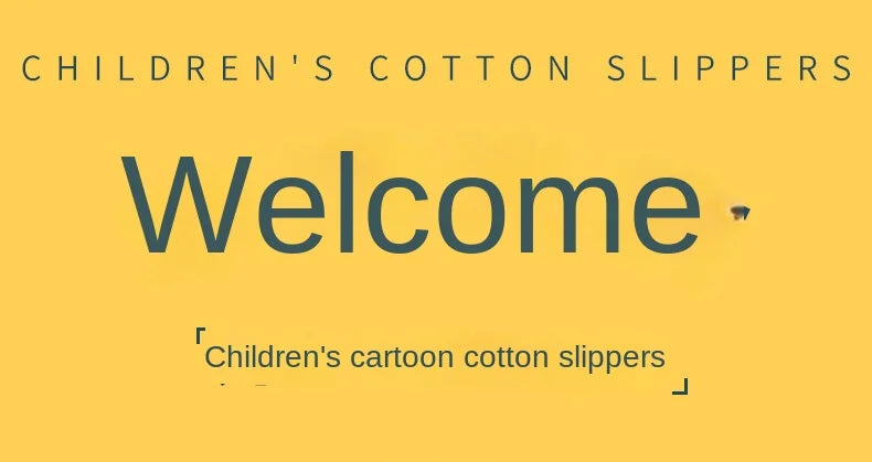 Children Cotton Slippers Baby Boy Shoes Autumn Winter Cute Cartoon Small Shark Child Slipper Home Indoor Anti-slip Platform Shoe