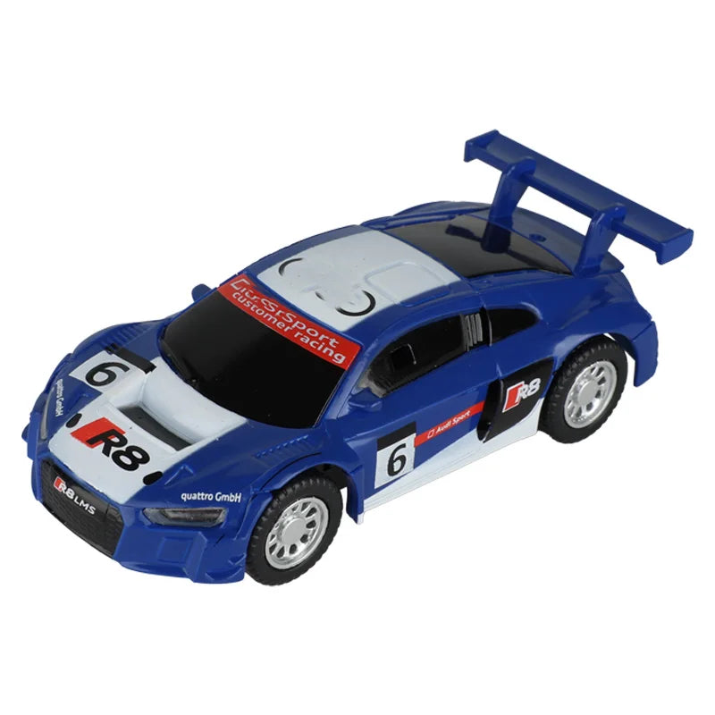 سيارة سباق تناظرية من طراز Carrera Go Scalextric بمقياس 1/64 (1:64) - سيارة سباق كهربائية عالية السرعة - لعبة سيارات سباق الشرطة