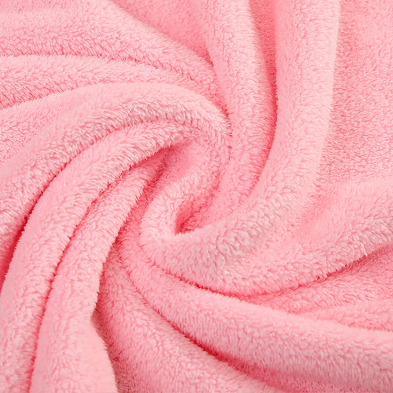 Toddler Baby Hooded Towels Super Soft Newborn Kids Bathrobe Warm Sleeping Swaddle Wrap for Boys Girls Coral Velvet Wrap Blanket