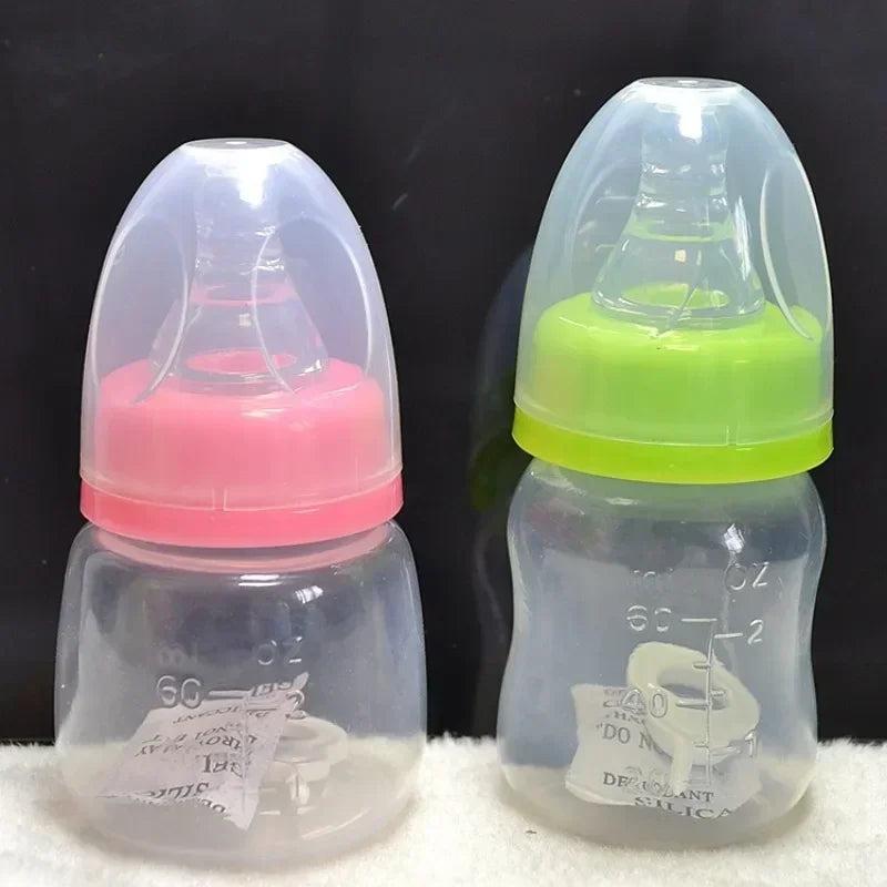 60ML Baby Bottle Portable Safe PP Plastic Mini Baby Bottle Kids Nursing Care BPA Free Infant Milk Fruit Juice Feeding Bottle