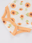4PCS Newborn Infant Romper Short Sleeve Round Neck Cartoon Animal Flowers Print Bodysuit Onesies For Baby Boys And Girls Clothes