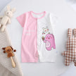 Infant Toddler Crawling Clothes Cotton Summer Boys Girls Thin Baby Short Sleeve Romper Children's Onesie