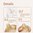 4oz,8oz High Borosilicate Glass Baby Bottles, Wide-Neck Feeding Bottle with Bottom Air Balance Hole/Valve, Glass Milk Bottle