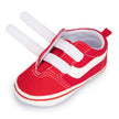 أحذية رياضية قماشية للأطفال من ميكيور، بتصميم كلاسيكي مخطط، مناسبة للأولاد والبنات، مانعة للانزلاق، ناعمة، مثالية للمشي الأول، أحذية أطفال للجنسين