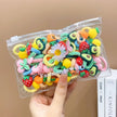 10/20Pcs/Set Cute Cartoon Rubber Elastic Hair Bands Girls Not Hurt Hair Small Scrunchie Kids Sweet Hair Ties Hair Accessories