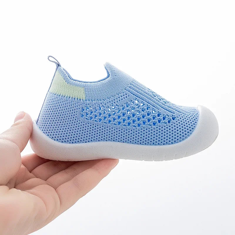 Breathable Mesh Toddler Sneakers (0-3T)
