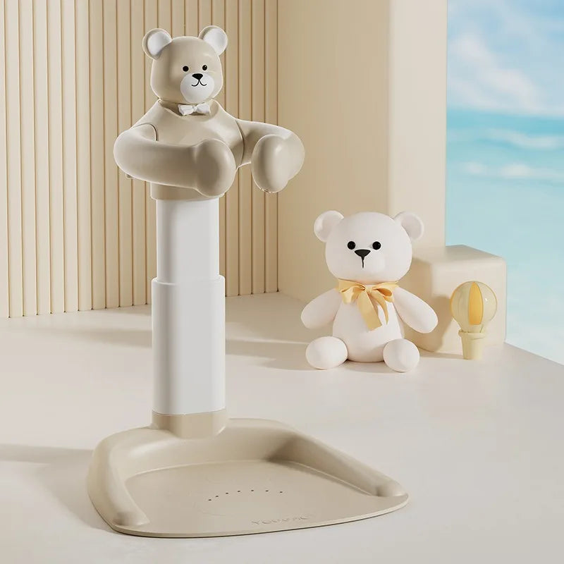 Baby Standing Bath Adjustable Height hildren's Bath Device Bath Stand Folding Shower for New born 0-6 Months Infants