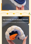 Winter children's cotton slippers for boys and girls, anti slip and warm bags, and parent-child fuzzy and plush home baby cotton