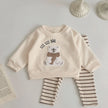 Newborn Girl Clothes Baby Sets Spring Autumn 2Pcs Children Clothing Kids Toddler Outfit Cartoon Bear Sweatshirt Long Pants