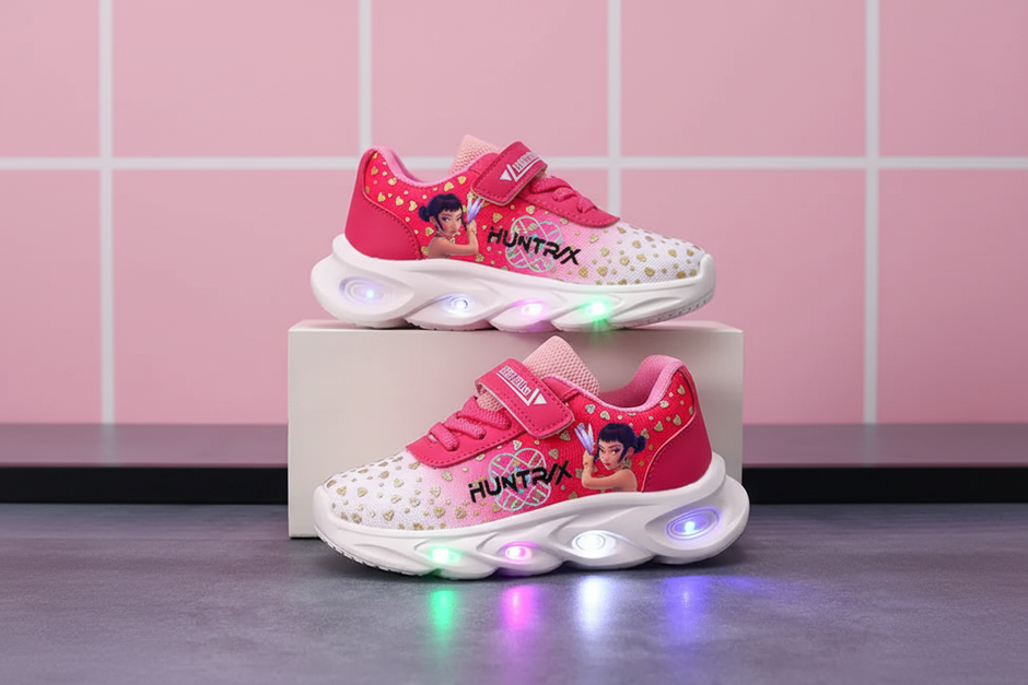 Kids' LED Glowing Sneakers – Breathable Mesh Animated Shoes for Boys & Girls