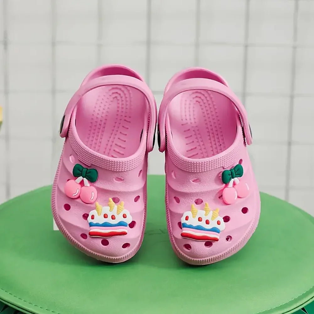Summer Children's DIY Design Cartoon Casual Sandals - Breathable Non-Slip Slippers for Boys & Girls - Home & Beach Wear