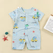 New Baby Onesies Climbing Clothes Pure Cotton Summer Newborn Boys Girls Rompers Short-Sleeved Thin Harness Infant Clothes