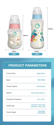 MAMIJOY Baby Bottle Milk Bottle 150/240ml Baby Milk Bottle Silicone Pacifier BPA Free Newborn Baby Bottles BB01