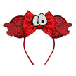 2025 New Style Mickey Minnie Ear Headband Sequin Bows Girl Adult Kids Halloween Party Cosplay Hair Accessories Princess Hairband