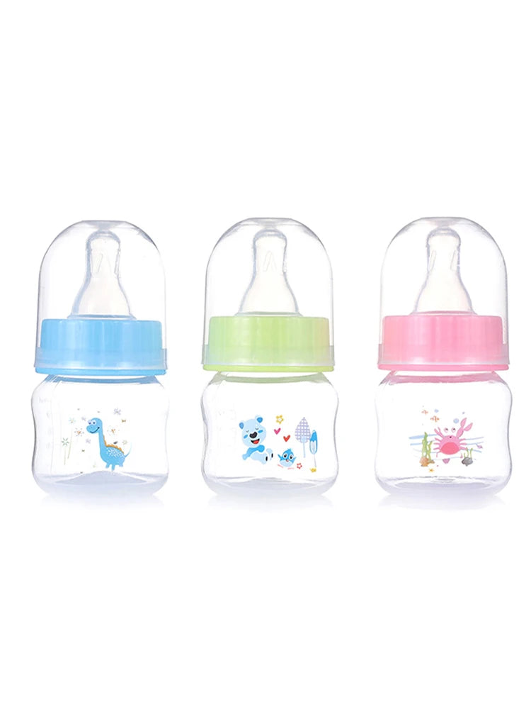50ML Baby Newborn Mini Portable Feeding Nursing Bottle BPA Free Safe Infant Nursing Nipple Care Feeder Fruit Juice Milk Bottles