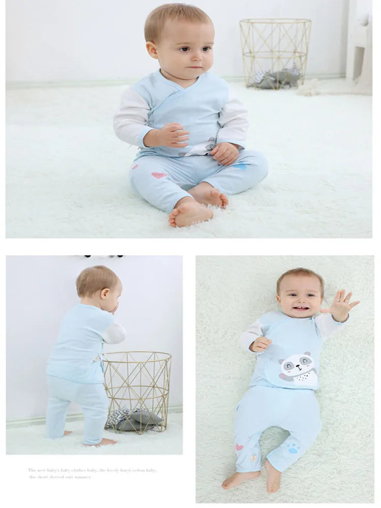 Lawadka 18piece/lot Newborn Baby Clothes For Girls Boys Sets 100% Cotton Infant Spring Autumn Soft Boy Clothing New born Hat Bib