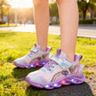 Disney Girls' Casual Shoes Led Lights Mesh Breathable Children's Sports  Princess Elsa Pink Purple Shoes Sneakers Size 22-35