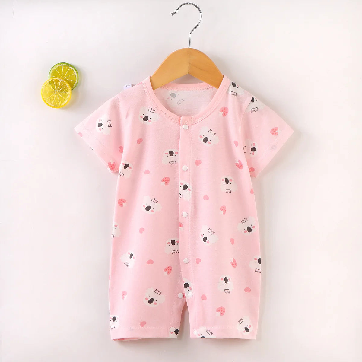 New Baby Onesies Climbing Clothes Pure Cotton Summer Newborn Boys Girls Rompers Short-Sleeved Thin Harness Infant Clothes