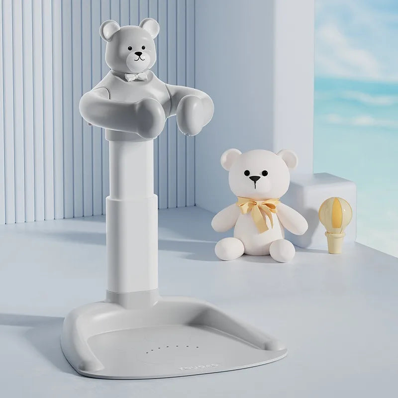 Baby Standing Bath Adjustable Height hildren's Bath Device Bath Stand Folding Shower for New born 0-6 Months Infants