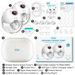 MAMIJOY 2PCS Wearable Electric Breast Pump 4 Modes＆36Suction Levels Silent Leak-Proof Hands Free Portable Breast Pumps EB50D
