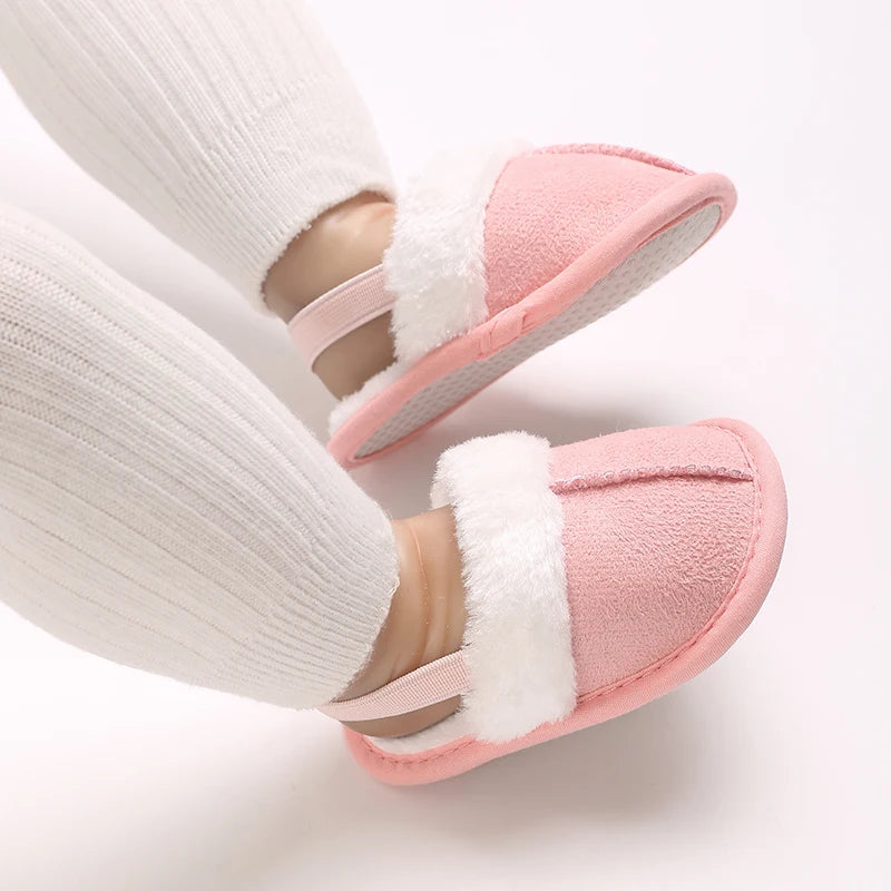 Cozy Plush Baby Slippers (0-18M)
