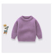 0-6T Newborn Baby Sweater Kid Boy Girl Winter Clothes Warm Thick Knit Pullover Top Infant Long Sleeve Basic Knitwear Outfit