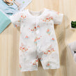 New Baby Onesies Climbing Clothes Pure Cotton Summer Newborn Boys Girls Rompers Short-Sleeved Thin Harness Infant Clothes