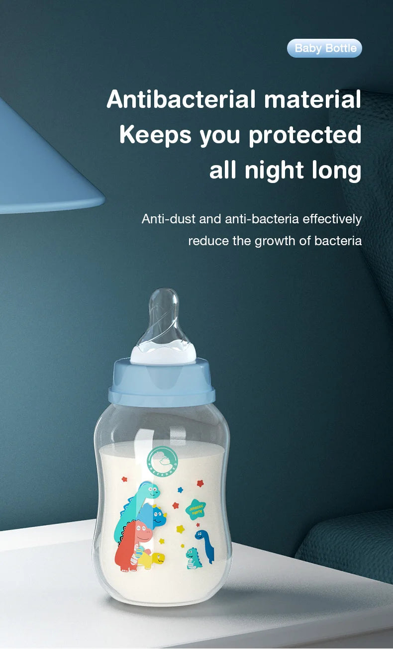 MAMIJOY Baby Bottle Milk Bottle 150/240ml Baby Milk Bottle Silicone Pacifier BPA Free Newborn Baby Bottles BB01