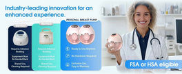 Hands-Free Wearable Breast Pump – Electric, BPA-Free, with Heating & UV Sterilizer | Wireless Upgrade Option