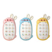 Children's rabbit toys mobile phones baby chewable puzzle multifunctional music phone male and female without battery