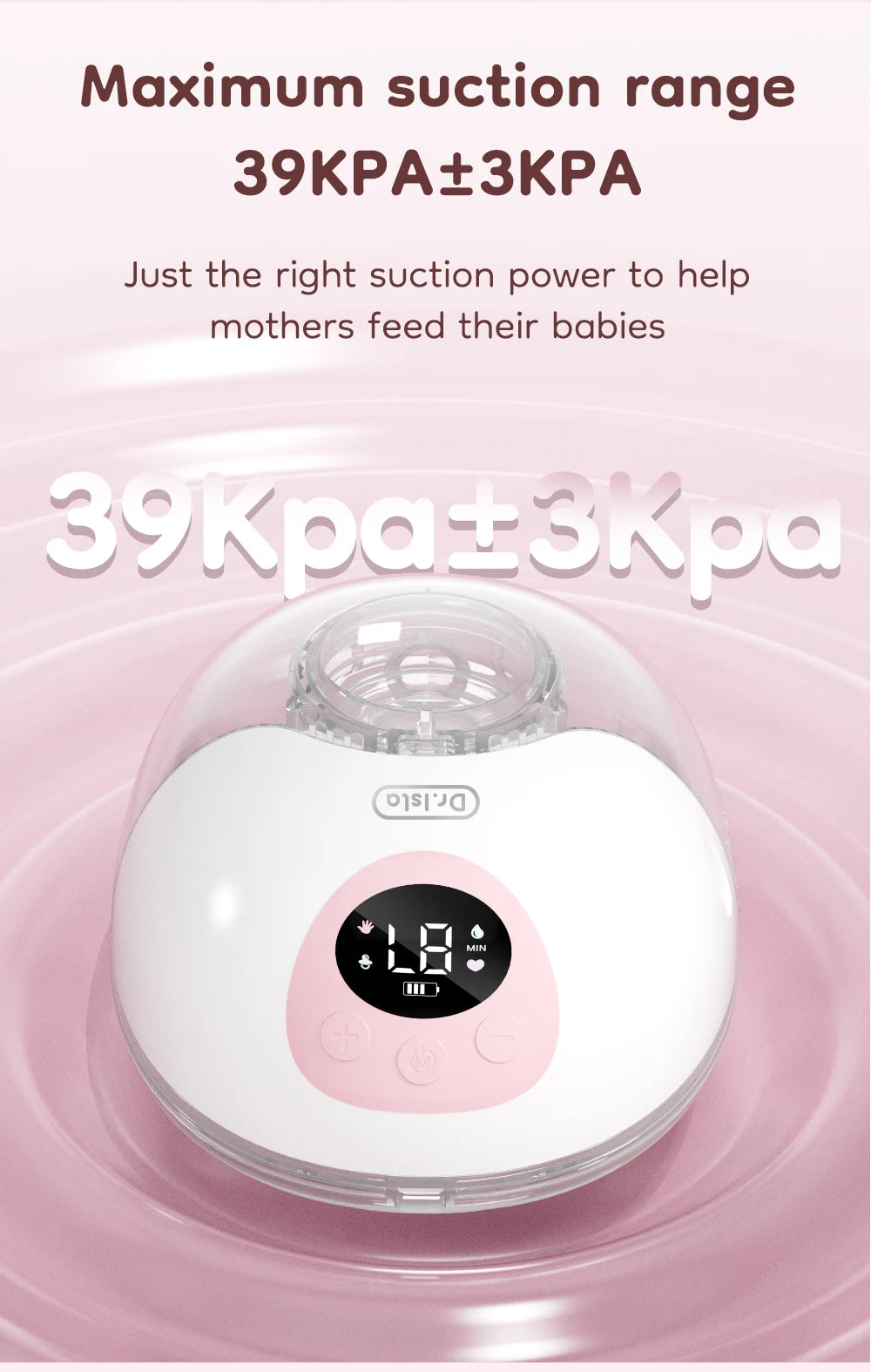 MAMIJOY Wearable Electric Breast Milk Extractor 4 Modes 36 Suction Levels Hands Free Breast Pumps Milk Collector with Travel bag