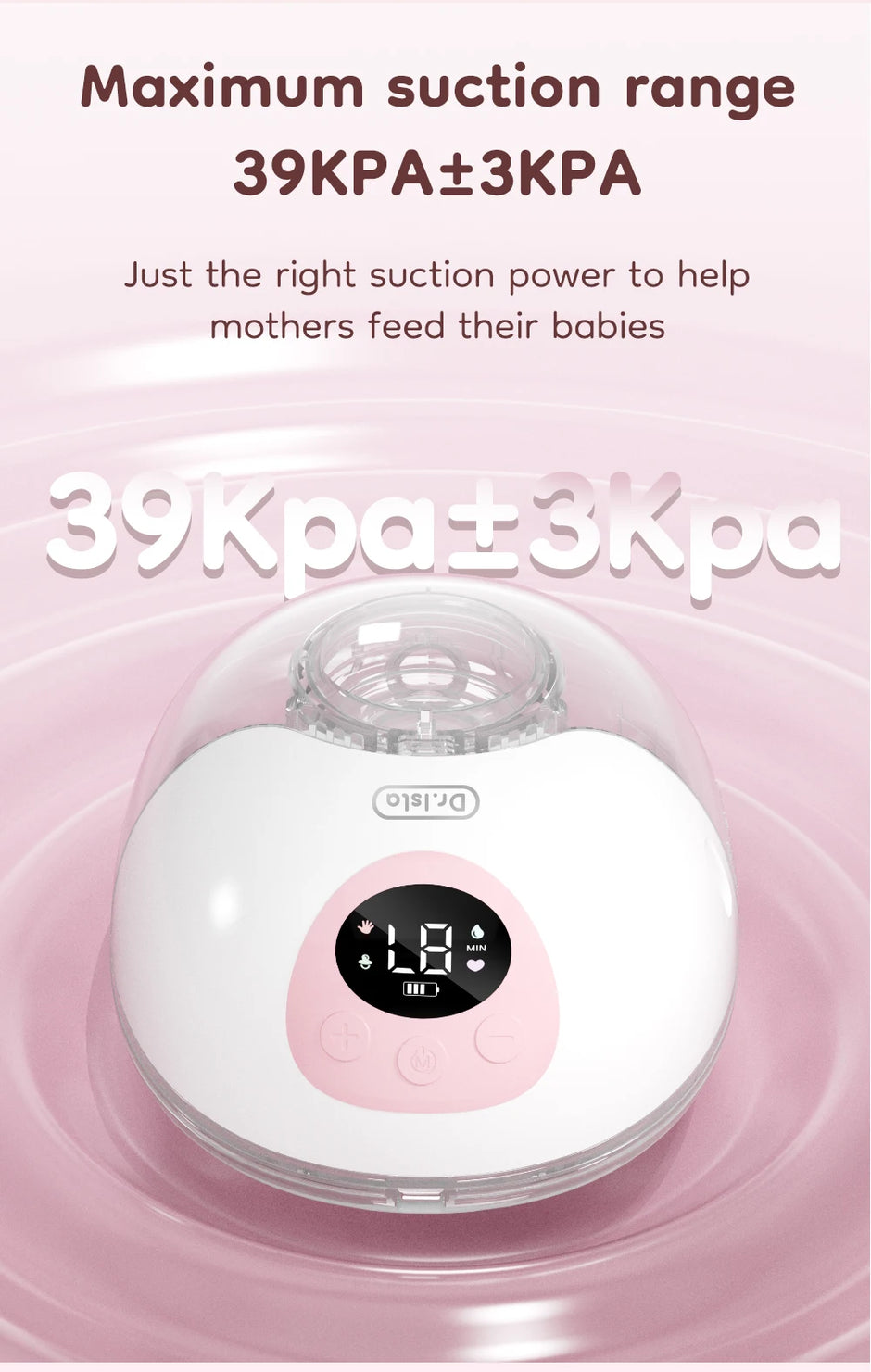 MAMIJOY Wearable Electric Breast Milk Extractor 4 Modes 36 Suction Levels Hands Free Breast Pumps Milk Collector with Travel bag