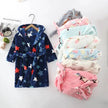 Warm Soft Children Flannel Pajamas Boy Astronaut Robe Winter Christmas Kids Bathrobe Baby Girl Homewear Child Sleepwear 2-12Year