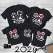 Disney Trip Mickey Minnie Mouse Family Matching Shirts Cotton Dad Mom Bro Sis Kids T Shirt Baby Rompers Matching Clothes