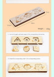 Busy Board Accessories DIY Toy Part Wooden Toys Metal Locks Leather Buckle Montessori Educational Games Intellectual Development