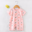 New Baby Onesies Climbing Clothes Pure Cotton Summer Newborn Boys Girls Rompers Short-Sleeved Thin Harness Infant Clothes