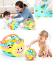 Baby Soft Teething Toys Newborn Early Educational Sensory Teether Rattle Touch Hand Grasping Ball Develop Infant Ball Game Toy