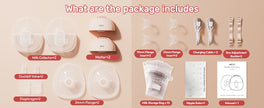 NCVI Electric Breast Pump,Wearable for Breastfeeding,Hands-Free, 4 Modes 9 Levels, 3 Flange Sizes(19/21/24mm), Smart Display